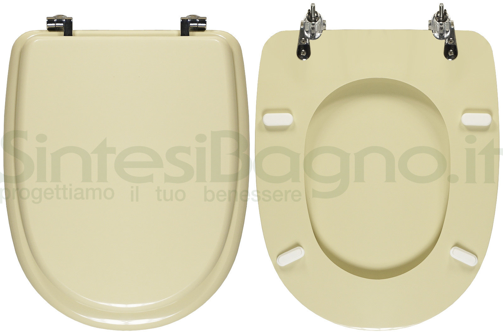 COPRIWATER per wc EMILIA. VAVID. CHAMPAGNE. Ricambio DEDICATO. Legno