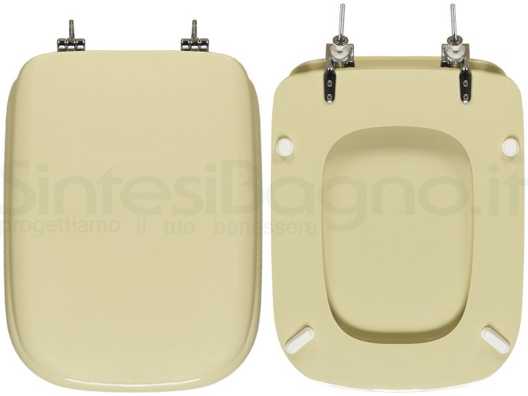 Copriwater Ideal Standard Conca Champagne - Sedile MDF Laccato Antingiallente