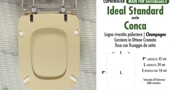 COPRIWATER per wc CONCA. IDEAL STANDARD. CASTORO. Ricambio DEDICATO ✓   online!