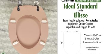 3S SEDILE per WC WATER ELLISSE Ideal Standard in TERMOINDURENTE ACB ERCOS NUOVO 