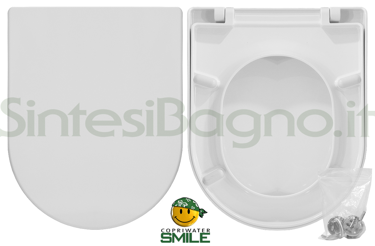 Coprivaso DMC Per Ideal Standard Fiorile – Resina Termoindurente Bianco Con Fissaggi Inox