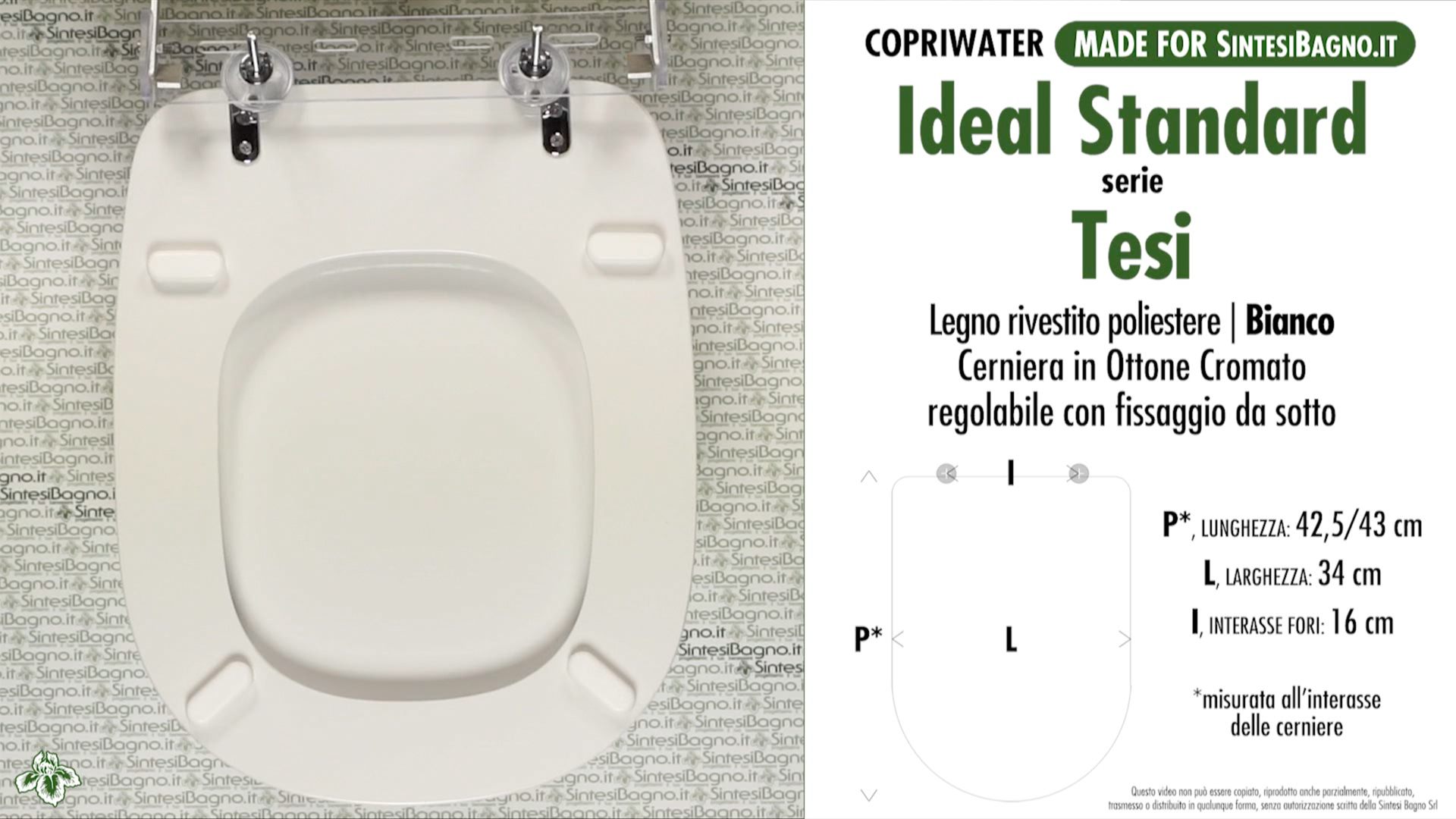 Sedile tesi ideal standard | Acquisti Online su