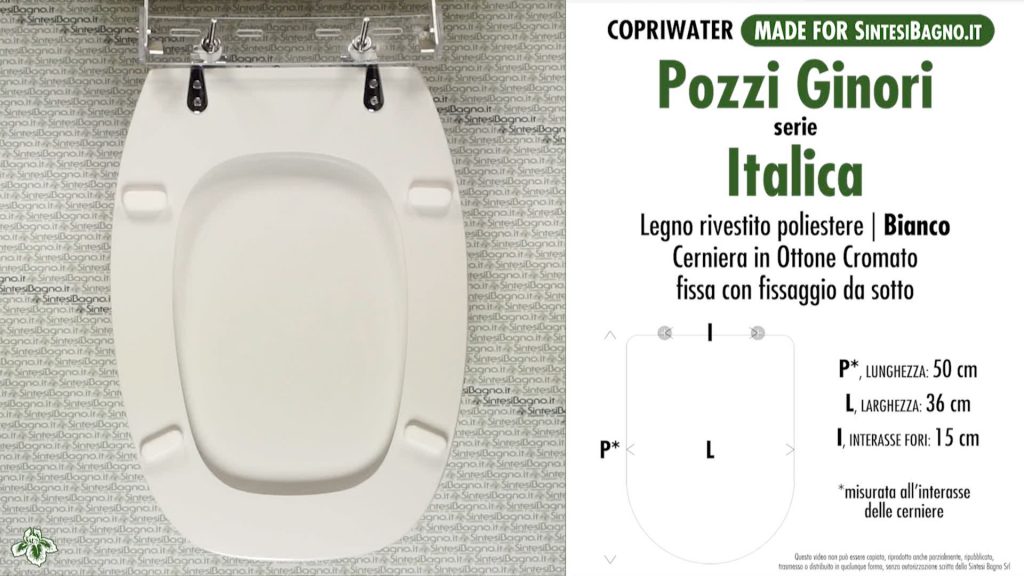 ITALICA di POZZI GINORI rientra sicuramente nella categoria dei "COPRIWATER GRANDI DIMENSIONI" suoi 50 cm di profondita!