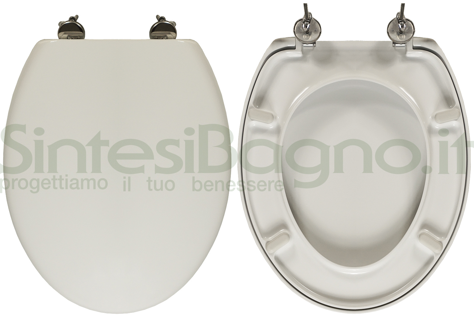 Copriwater GLOBO LEI AVVOLGENTE - Termoindurente Bianco Con Cerniera Inox - Foto 7