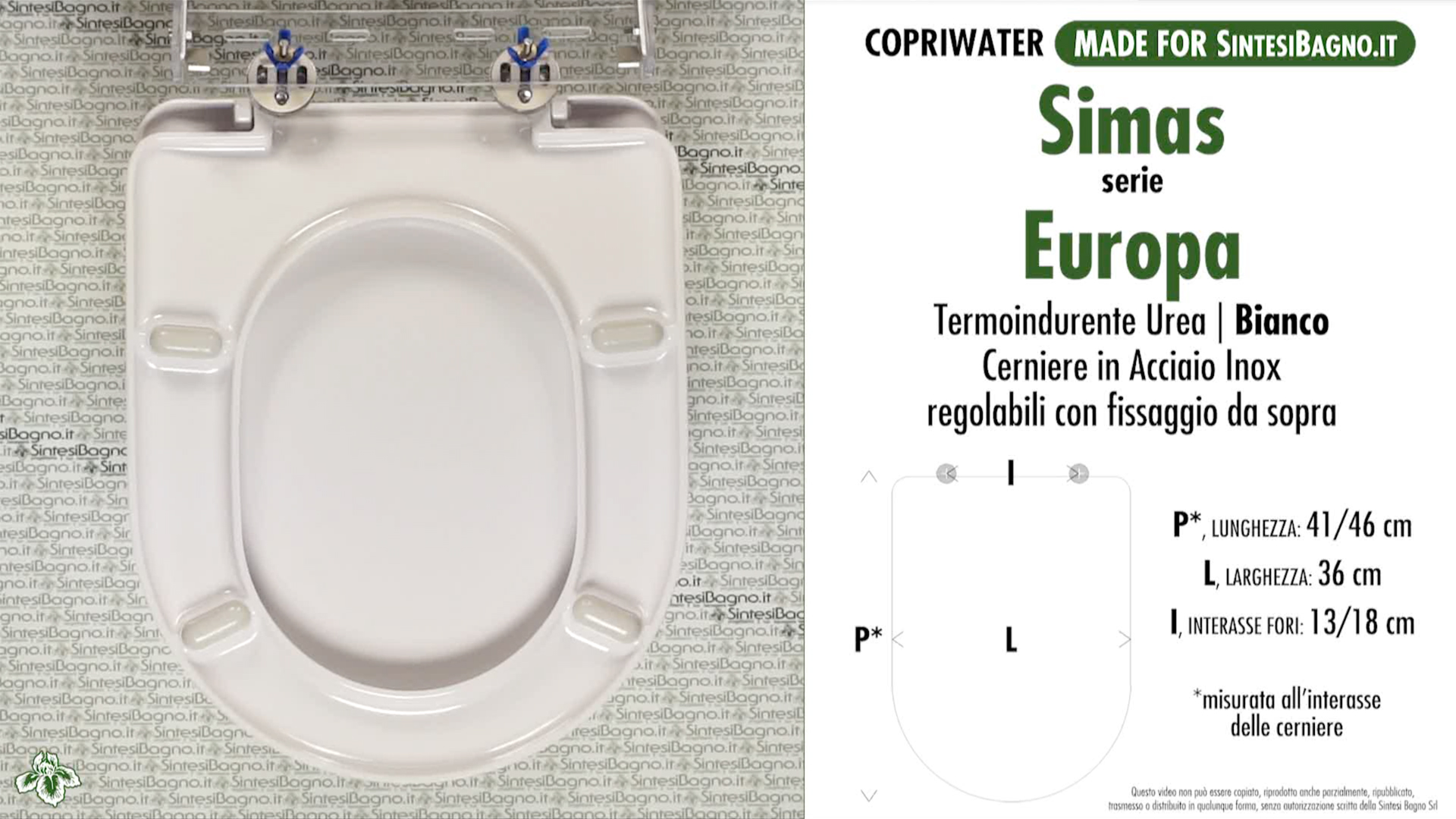 Dianhydro – Copriwater Per Vaso Simas Arcade – Colore Bianco - 4
