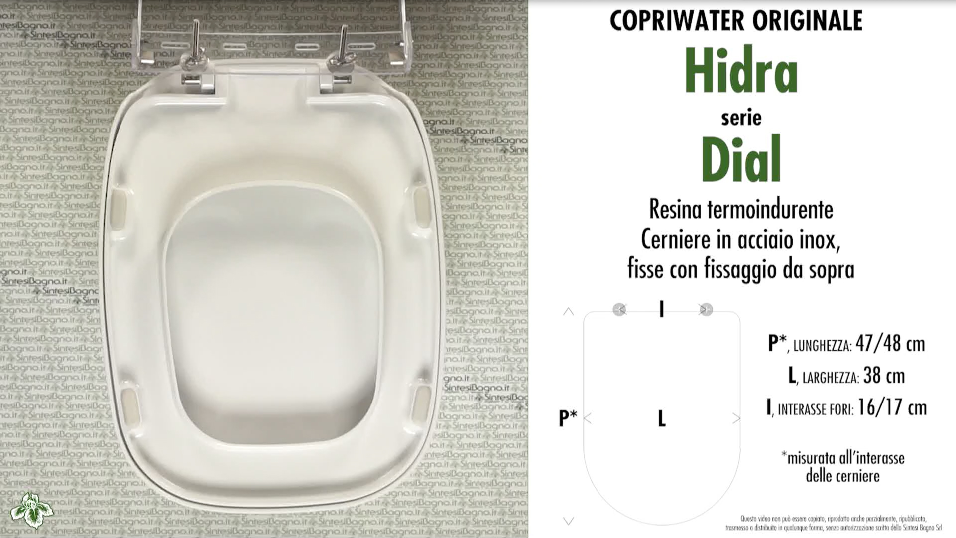 WC-Sitz DIAL HIDRA In Weiß – Aus Duroplast, Stoßdämpfender Soft-Close, Made In Italy