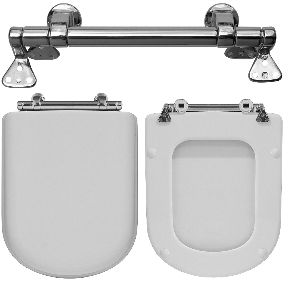 Set Fissaggio WC Housoutil Set Cerniera Per Wc In Acciaio Inox E Plastica Kit Completo Viti Dadi